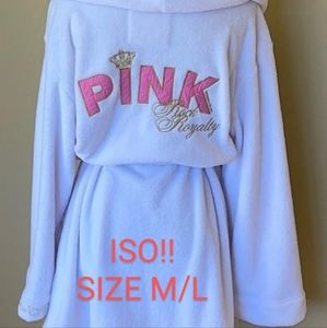 Victoria's secret pink rock royalty bathrobe-ISO